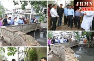 MLA Prashar, IIT Roorkee experts and MC officials deliberate upon steps to be taken to avoid waterlogging in Dhokka Mohalla