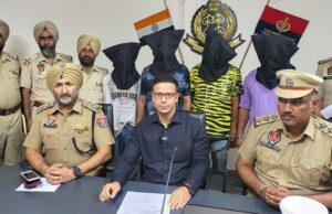 In continued drive against bad elements Ludhiana Police has arrested 04 accused and recovered 01 Car, 01 Tab, 01 Laptop, 01 Mobile and 17,500 rupees from them.