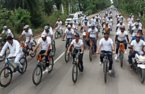 साइकिल रैली ने जहां जन-जन को नशे के विरुद्ध !