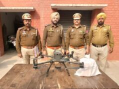 Ferozepur Police recovered a #drone & 2.188 Kg #Heroin !