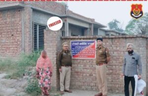 Ferozepur Police has freezed an illegal asset worth 1,22,06,000/- ₹ which was earned by a drug trafficker from illegal drug !