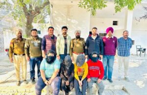 Ferozepur Police have apprehended four suspects involved in illicit actions and recovered 05 pistols (32 bore), 10 magazines, 20 live cartridges (32 bore), and one car from their possession!