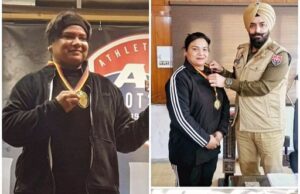 Rupnagar Police congratulated HC Kulveer Kaur for winning the Gold in Women’s 87 kg !