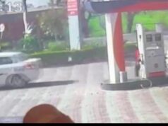 भवानीगढ़ में तेल भरवाने के बाद स्विफ्ट कार का ड्राइवर बिना पैसे दिए गाड़ी ले गया