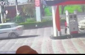भवानीगढ़ में तेल भरवाने के बाद स्विफ्ट कार का ड्राइवर बिना पैसे दिए गाड़ी ले गया