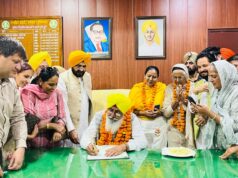 ਕੈਬਨਿਟ ਮੰਤਰੀ ਤਰੁਨਪ੍ਰੀਤ ਸਿੰਘ ਸੌਂਦ ਅਤੇ ਵਿਧਾਇਕ ਹਾਕਮ ਸਿੰਘ ਠੇਕੇਦਾਰ ਦੀ ਹਾਜ਼ਰੀ ਵਿੱਚ ਗੁਰਮਿੰਦਰ ਸਿੰਘ ਤੂਰ ਨੇ ਮਾਰਕੀਟ ਕਮੇਟੀ ਰਾਏਕੋਟ ਦੇ ਚੇਅਰਮੈਨ ਵਜੋਂ ਸੰਭਾਲਿਆ ਅਹੁੱਦਾ